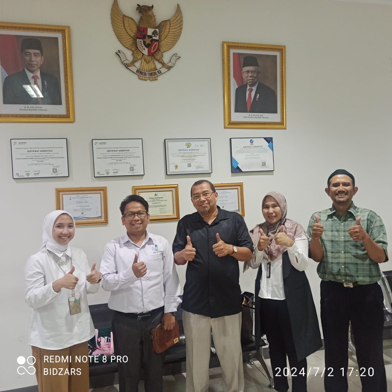 Kunjungan UPMI Politeknik PGRI Banten dengan LPMI Politeknik LP3I Bandung