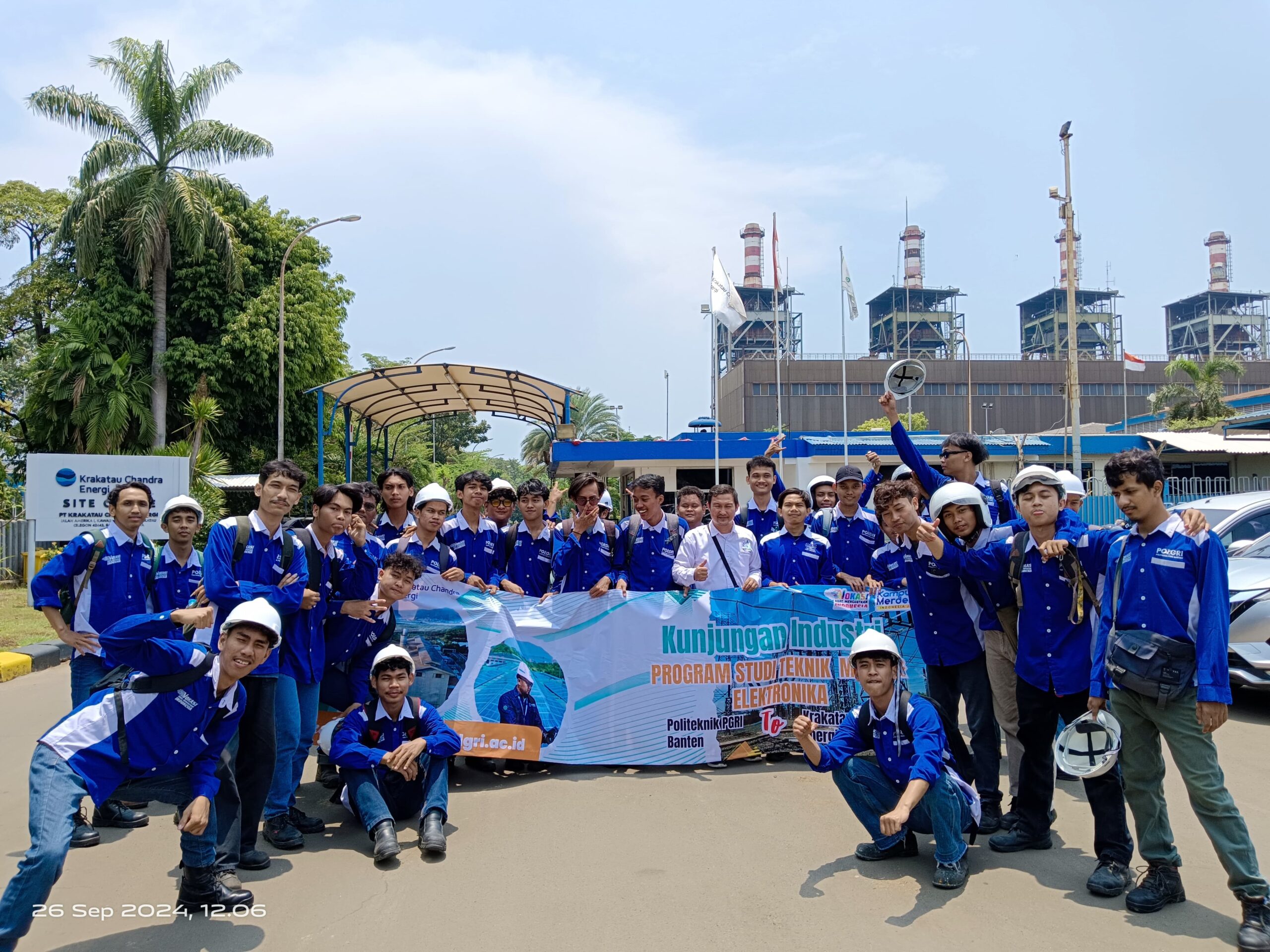 Kolaborasi Pendidikan Vokasi dan Industri: Mahasiswa Teknik Politeknik PGRI Banten Kunjungi PT Krakatau Chandra Energy