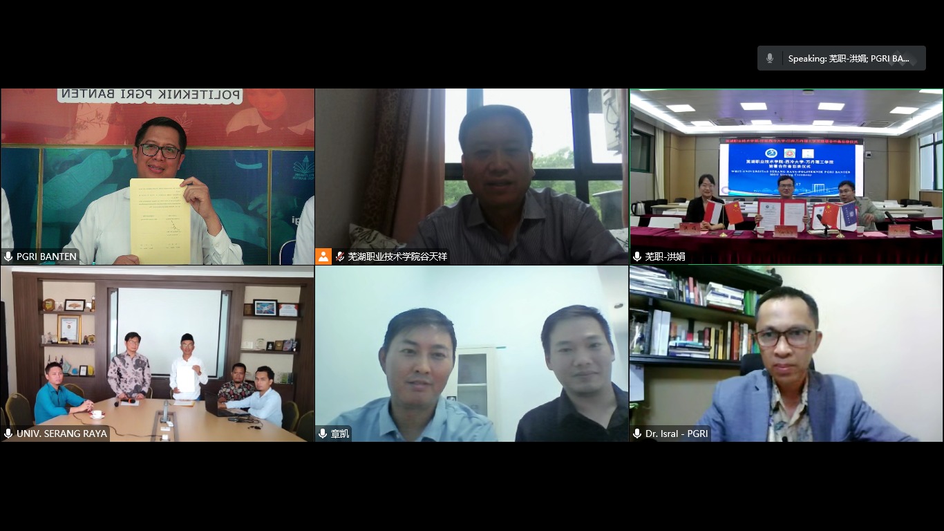 Bangun Kolaborasi Internasional, Politeknik PGRI Banten teken MoU dengan Wuhu Institute of Technology China