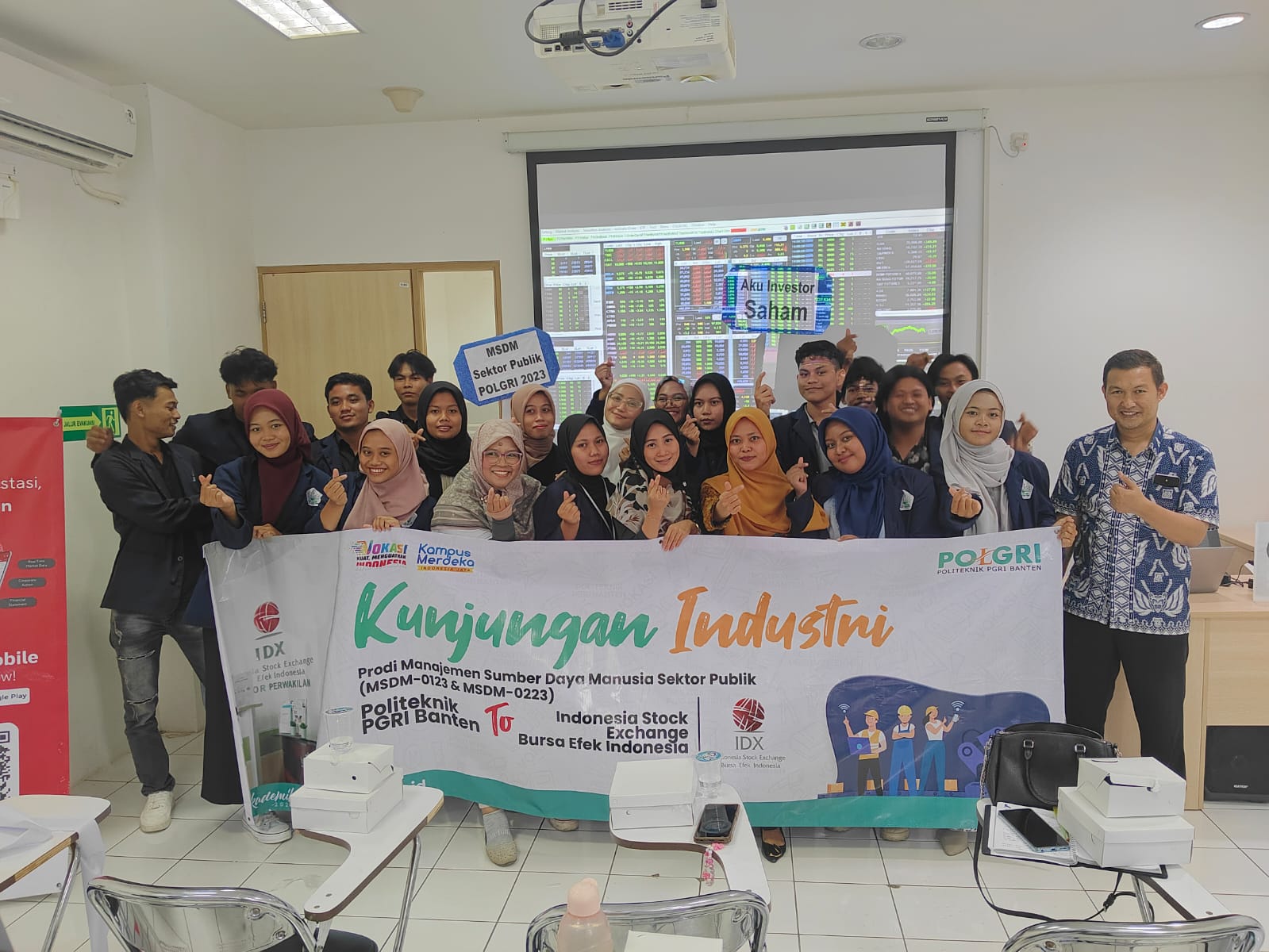 Kunjungan Industri Prodi MSDM ke IDX (Indonesia Stock Exchange)